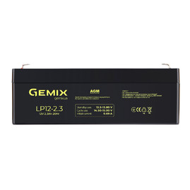Акумуляторні батареї Акумуляторна батарея Gemix LP12-2.3 Чорний